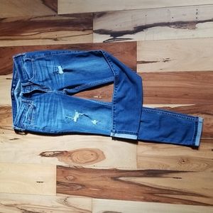 Hollister low rise crop super skinny jeans